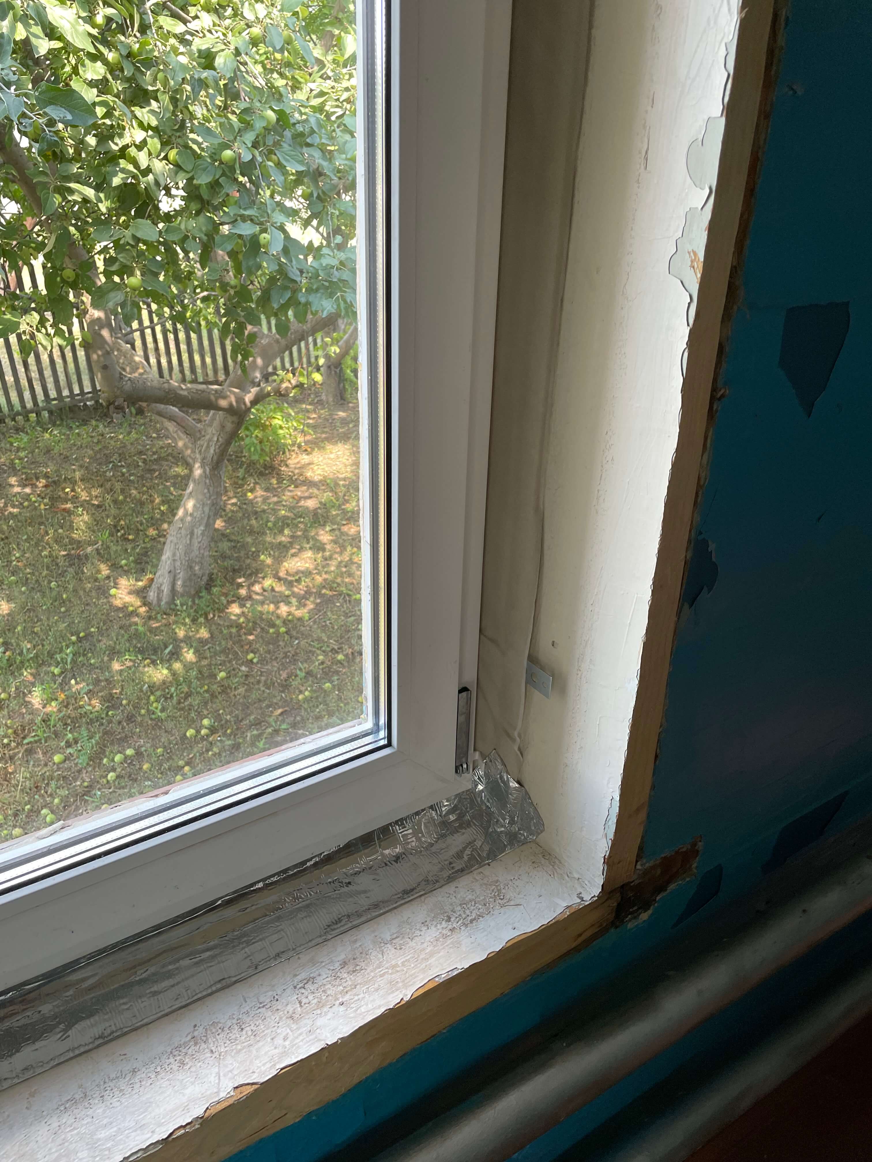 Пароизоляция окна пвх